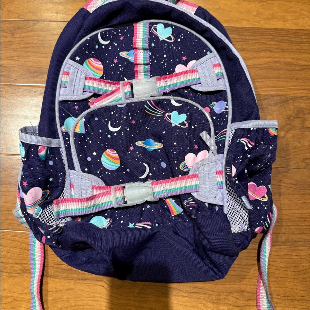 Pottery Barn Kids Space Adventure Backpack - Navy and Multicolor